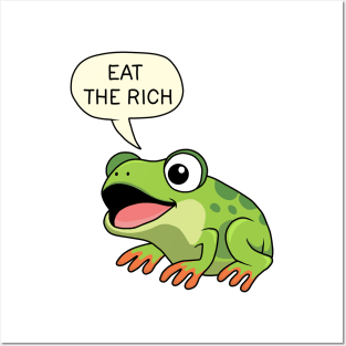 Eat The Rich - Frog Posters and Art